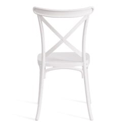 Стул CРОСС (мод. ПЛ24) пластик, 48 х 58 х 89 см, Вхите (белый) 11954 / CROSS (mod. PL24) White