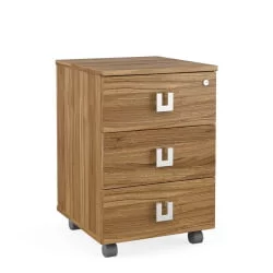 Тумба подкатная с 3 ящиками СОЛ29730303 Орех / SOL29730303