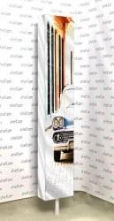 Поворотный зеркальный шкаф Зоом Арт Белый / Zoom Art