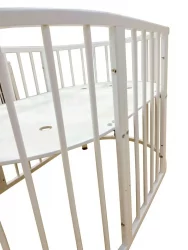 Кроватка для новорожденных Меррй Хаппй Мини матовая Слоновая кость / Merry Happy Mini