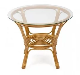 Стол Багама круглый без плетеной столешницы Бахама натуральный / Bahama