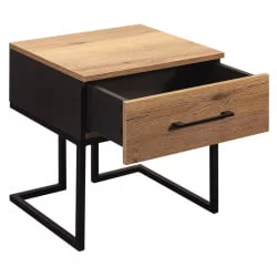 Тумба прикроватная Лофт Дуб табак/Графит / Loft