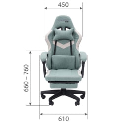 Кресло для геймеров CХАИРМАН ГАМЕ CХ26 Зеленый-бежевый / CHAIRMAN GAME CH26