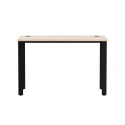 Стол прямой на металлокаркасе, опоры 90 гр Еверпроф ЕВО 254С006 Дуб Соната Черный / Everprof EVO 254S006