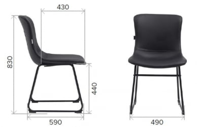 Кресло для посетителей Еверпроф Експо CФ Экокожа Бежевый / Everprof Expo CF