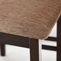 Обеденный комплект Хадсон (стол + 4 стула)/ Худсон Дининг Сет каппуcсино (темный орех) / Hudson Dining Set cappuccino