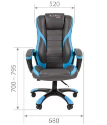 Кресло геймерское CХАИРМАН ДРАЙВ (ГАМЕ) 22 Черный Красный / CHAIRMAN (GAME)