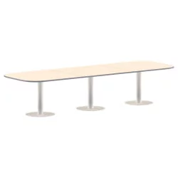 Конференц-стол на 10-12 человек ИМАГО ПРГ-7 Клен-белый / IMAGO