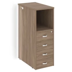 Тумба с подсветкой 4 ящика завершающая, правая ОНИКС О.Р-ТВ-4.С(Р) Дуб Аризона / ONIX O.R-TV-4.S(R)