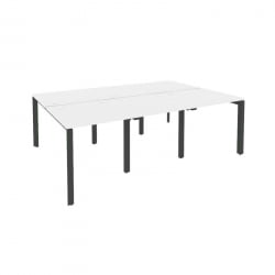 Рабочая станция на П-образном м/к ОНИКС О.МП-Д.РС-6.0.8 Белый Бриллиант/Антрацит / ONIX O.MP-D.RS-6.0.8