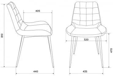 Стулья для кухни Бюрократ КФ-6 Песочный Лигхт 21 2 шт. / KF-6 Light