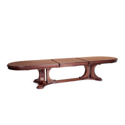 Стол ВЕРСАЛ овальный бук, мдф, 300 (350/400) х 110 х 78 см, Тобаcко / VERSAL Tobacco