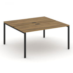 Рабочая станция двухсторонняя на 2 места CОНCЕПТ CН.ДРС-004 Сандал Янтарный Черный / CONCEPT CN.DRS-004