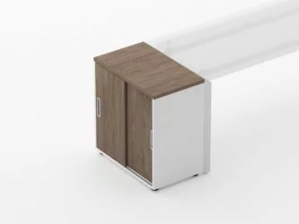 Тумба-купе Дека 9.02.07 Дуб Верцаска/Белый / Deka