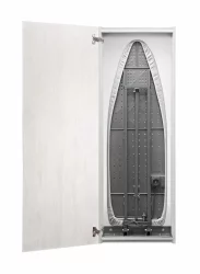 Шкаф со встроенной гладильной доской Ирон Слим Принт (левый) Беленый дуб / Iron Slim Print