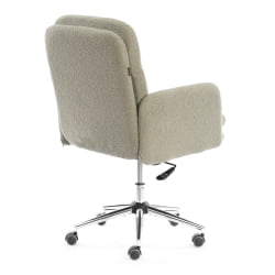 Кресло Довер хром букле, олива, барни дустй греен / Dover barni dusty green