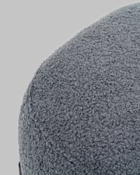 Пуф Стоун П букле Флуффй темно-серый / Fluffy