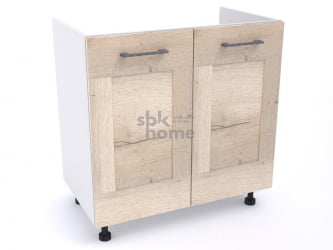 Стол под мойку СМ-80, Дублин (800*470*820) Дуб галифакс белый, 21613