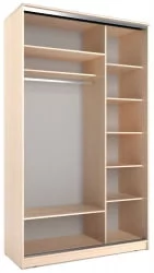 Двустворчатый гардеробный шкаф Хит-23-12-55 Дуб млечный
