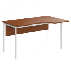 Стол эргономичный ИМАГО-С CА-1СД(Л/Р) орех французский белый полуматовый / IMAGO-S CA-1SD(L/R)