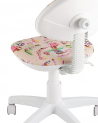 Кресло компьютерное детское УМКА Принсесски пластик белый / Princesski