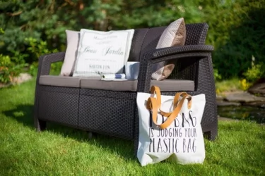 Диван двухместный Корфу Лове Сеат коричневый / Corfu Love Seat