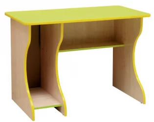 Стол для школьника компьютерный Юниор-11.1 Дуб молочный/Лайм