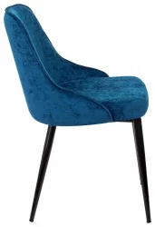 Стул для кухни Бюрократ КФ-5 Синий Велвет 29 / KF-5 Velvet