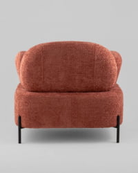 Кресло Кэнди ткань с подлокотниками букле коралловый