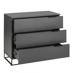 Комод CИТЙ 400955801х Графит / CITY 400955801h