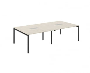 Стол переговорный Сигма СГ.276.ОЛ.44.АН Дуб светлый Антрацит / Sigma SG.276.OL.44.AN