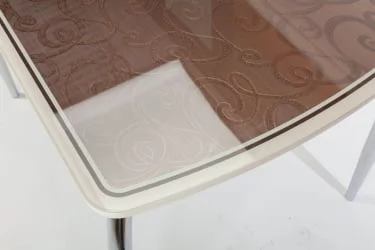 Столешница Чикаго КЗ (6191) крем,завитки бронза