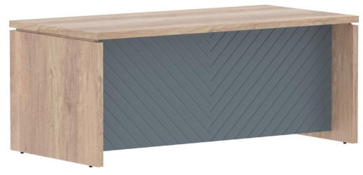 Стол руководителя Торр ЛУКС ТЛСТ 189Х Дуб Каньон Серо-голубой / Torr LUX TLST 189H
