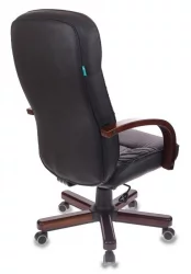 Кресло руководителя Бюрократ Т-9908/ВАЛНУТ Черный / T-9908/WALNUT