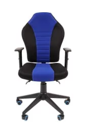 Кресло геймерское CХАИРМАН ГАМЕ 8 Черный-синий / CHAIRMAN GAME