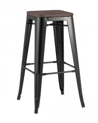 Стул барный ТОЛИКС ВООД Черный / TOLIX WOOD