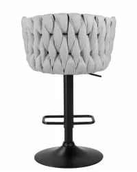 Стул барный ДОБРИН ЛЕОН Серая ткань ЛАР 275-17 / DOBRIN LEON LAR