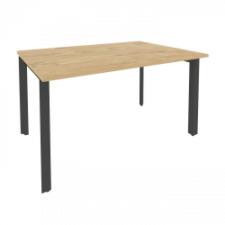 Стол переговорный (1 столешница) ОНИКС О.МП-ПРГ-1.3 Тиквуд Светлый/Антрацит / ONIX O.MP-PRG-1.3