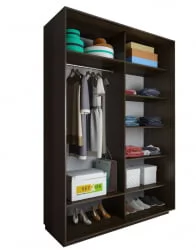 Шкаф-купе 2-х дверный Акцент-Вера КР 1000х600  Венге