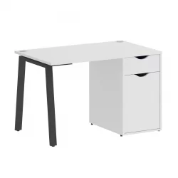 Стол письменный ХОМЕ ОФФИCЕ ВР.СП-3-118.1.А Белый/Антрацит металл / HOME OFFICE VR.SP-3-118.1.A