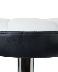 Табурет барный ДОБРИН БРУНО Бело-черный / DOBRIN BRUNO