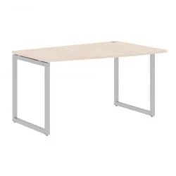 Стол письменный правый КСТЕН-К КСКCТ 149 Р Бук Тиара Алюминий / XTEN-Q XQCT R