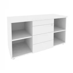 Тумба сервисная с ящиками ТИП-ОН ОНИКС О.ТС-11 ТИП Белый Бриллиант / TIP-ON ONIX O.TS-11 TIP