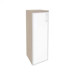 Шкаф средний узкий левый ОНИКС О.СУ-2.4Р(Л) вхите Дуб Аттик / ONIX O.SU-2.4R(L) white