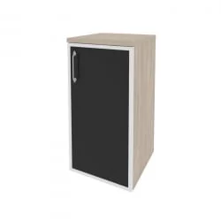 Шкаф низкий узкий правый ОНИКС О.СУ-3.2Р(Р) блаcк Дуб Аттик / ONIX O.SU-3.2R(R) black
