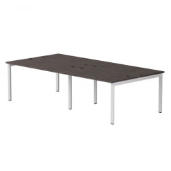 Бенч-система на 4 места на металлокаркасе, опоры 90 гр Еверпроф ЕВО 254С119 Дуб Пасадена Белый / Everprof EVO 254S119