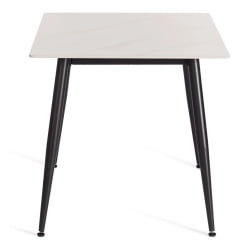 Обеденный стол Аустен/Остин столешница керамика (матовая) /опоры металл, белый/черный, 120х80х75см / Austen/Остин