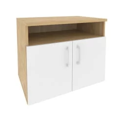 Тумба под оргтехнику ОНИКС О.ТМ-1 Тиквуд светлый/Белый / ONIX O.TM-1