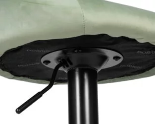 Стул барный ДОБРИН ЛОГАН БЛАCК Мятный велюр МДЖ9-87 / DOBRIN LOGAN BLACK MJ9-87