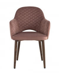 Стул Венера НЕВ диамант велюр Пыльно-розовый / NEW